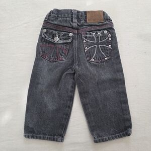 Marc Ecko Stylish Gray/Black Kids Denim Jeans 18 Months Baby Toddler